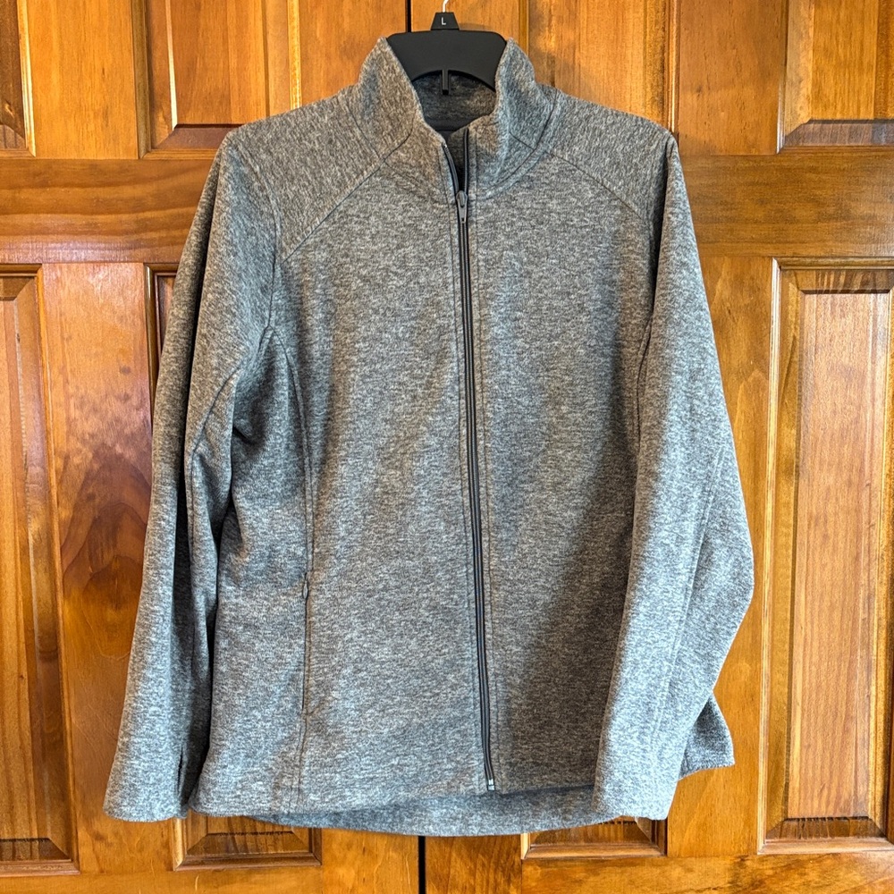 Duluth Trading Co Gray Full-Zip Sweatshirt